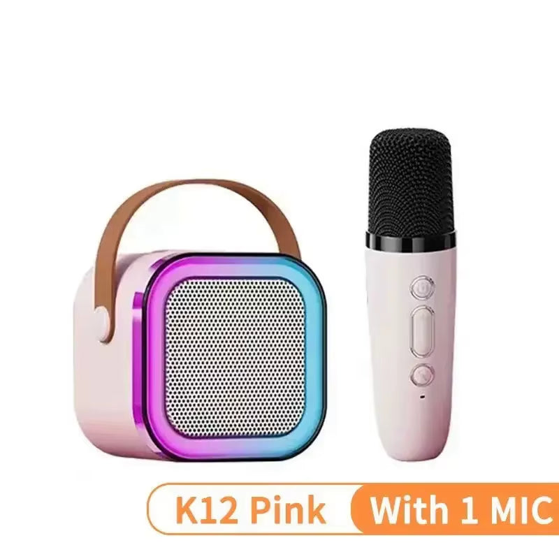 K12 PartyPro Wireless Karaoke Speaker – 2 Mics, RGB Lights, Pure Fun